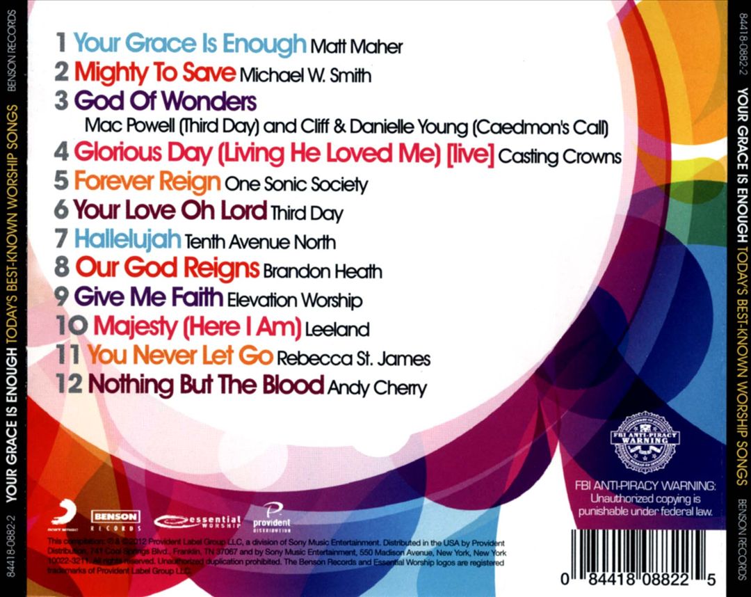 Your Grace Is Enough: Today's Best-Known Worship Songs cover art