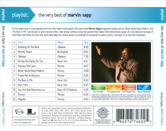 Playlist: The Very Best of Marvin Sapp cover art