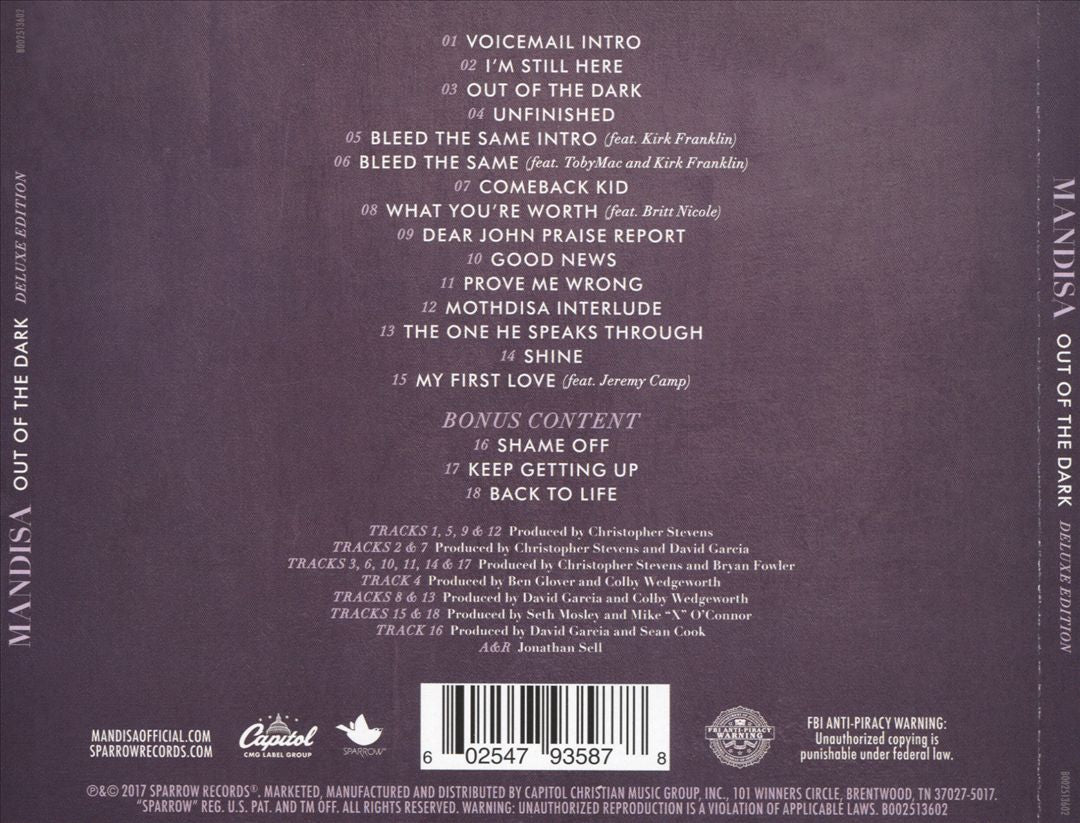Out of the Dark [Deluxe Edition] cover art