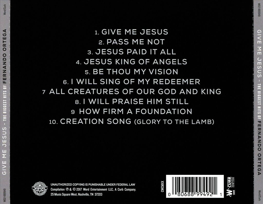 Give Me Jesus: The Biggest Hits of Fernando Ortega cover art