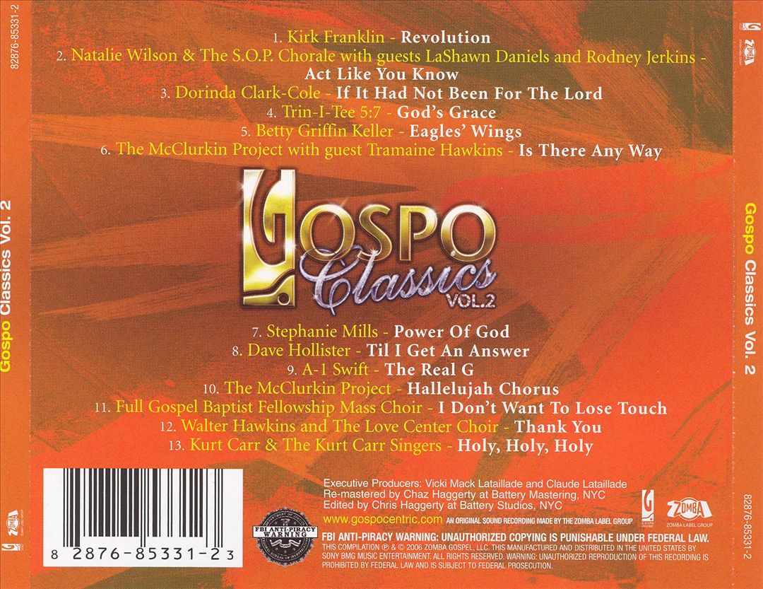 Gospo Classics, Vol. 2 cover art