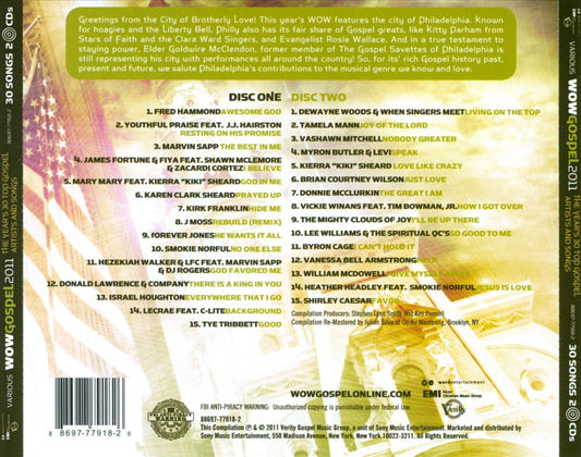 WOW Gospel 2011 cover art