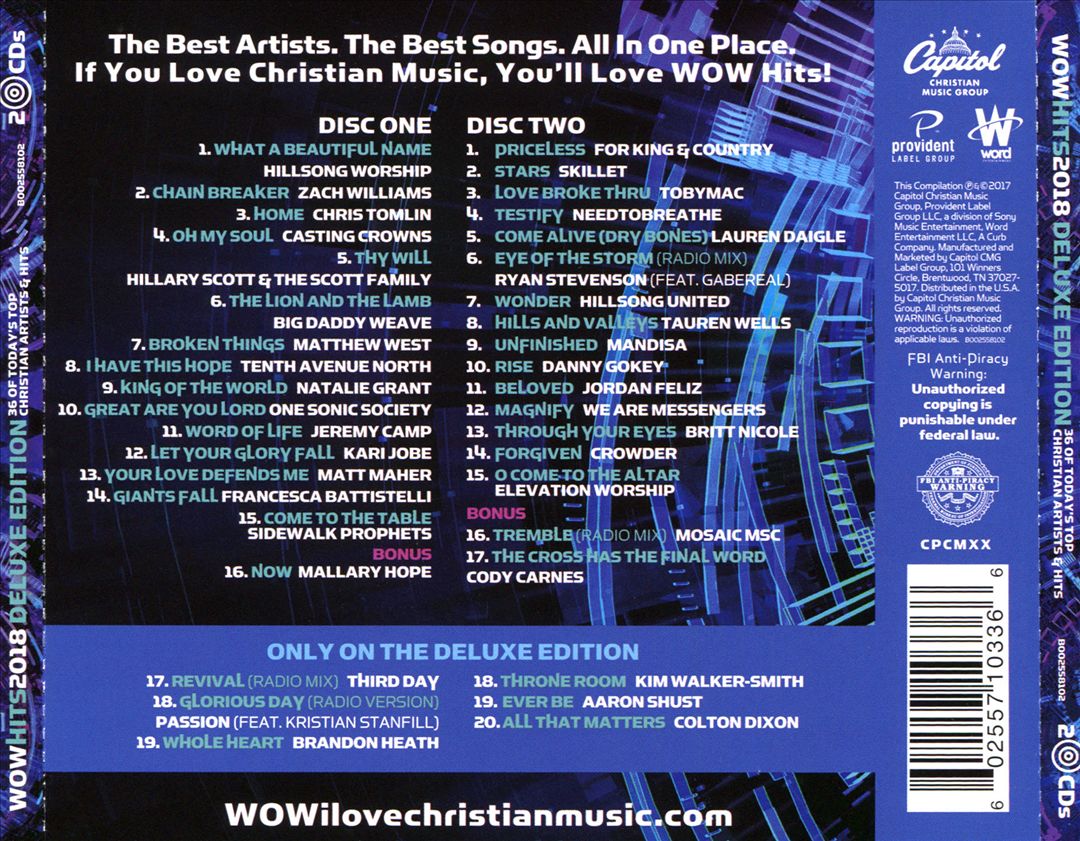 WOW Hits 2018 cover art