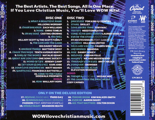 WOW Hits 2018 cover art