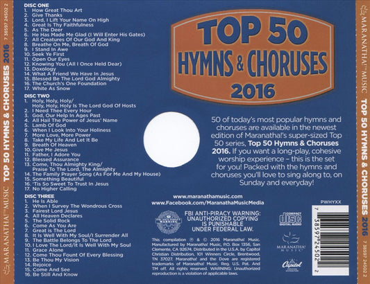 Top 50 Hymns and Choruses 2016 cover art
