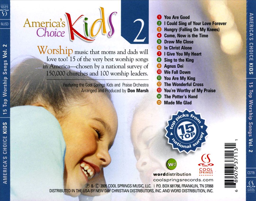 America's Choice Kids: 15 Top Worship Songs, Vol. 2 cover art