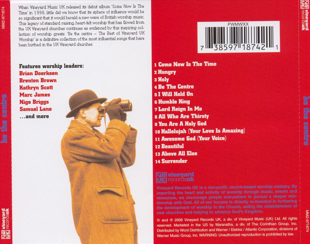 Be the Centre: Best of Vineyard Records UK cover art