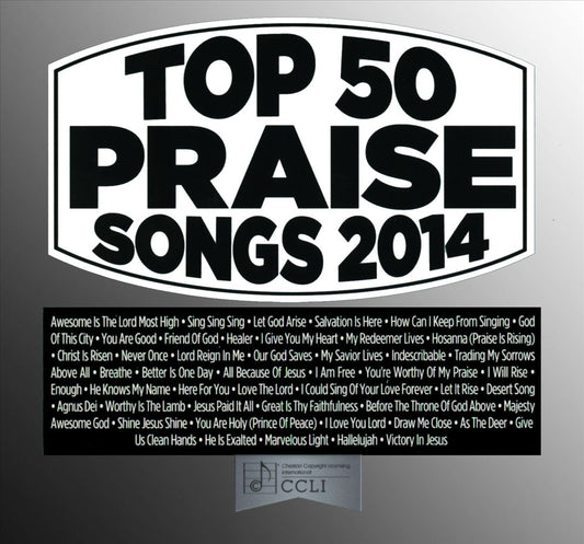 Top 50 Praise Songs: 2014 cover art